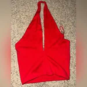 Zara Vibrant Red Top